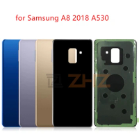 For SAMSUNG Galaxy A8 A530 2018 Back Battery Cover Door Rear Glass Housing Case Replace For SAMSUNG A530 Battery Cover