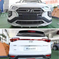 ABS Front &amp; Rear Bumper Lip Diffuser Protector Guard Skid Plate Cover For Hyundai Tucson 2019 2020 2021 Year
