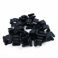 Plastic Club Fishing Rod Clips Pole Tip Positioning Clamps Accessories Organizer Hanger 20pcs Holder Wall Mounted