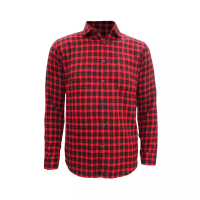 Red Cliff Redcliff Kemeja Pria Flannel Panjang Merah 6BK3445E