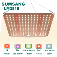 Indoor 600W LED Grow Light Quantum Board LM281B Cultivation led with UV IR Greenhouse Phytolamp for hydroponics Plants Seedling