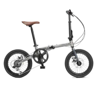 Folding Bike 16 Inch Children's Outdoor Cycling Adult Commuting Small Ultra Lightweight 7-speed Variable Speed Retro Bicycle