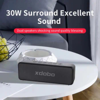 XDOBO X5 Portable Wireless Bluetooth Speaker V5.0 TWS Type-C Loud 360 Stereo Super Bass IPX6 Waterproof 30W Subwoofer Speaker