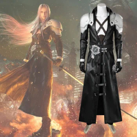 Final Cosplay Fantasy VII Rebirth Sephiroth Cosplay Fighting Suit Sephiroth Costume High Quality Uniform Custom Made For Men