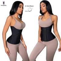 21 Stalen Taille Trainer 3 Haken Taille Cincher Gordel Geperforerde Latex Superstrakke ทันที Zandlop
