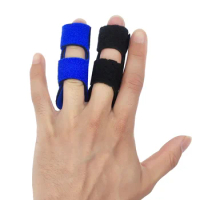 1Pcs Pain Relief Aluminium Finger Splint Fracture Protection Brace Corrector Support With Fixed Tape Bandage