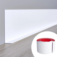 【Wall stickers】 1PC 2mx8cm Flexible Baseboard Made Of Soft PVC Kickboard Line, Floor Skirting Line, 