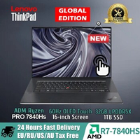 Lenovo ThinkPad Z16 2023 Laptop Ryzen 7 PRO 7840Hs Radeon RX 6550M RAM 32GB 1TB SSD 16-inch WUXGA OLED Touch Screen Notebook PC