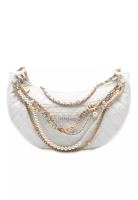 Chanel 二手香奈兒菱格紋羊皮 All About Chains Hobo 包