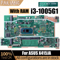 For ASUS X415JA Notebook Mainboard Laptop R2.2 SRGKF i3-1005G1 With RAM Motherboard Full Tested