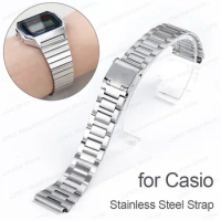 Watch Straps for Casio F-91W F105/108/A158W/168 AE1200/1300 Stainless Steel Watchband Metal Bracelets Men Women Sport Wristbelt