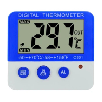 Digital Refrigerator Thermometer with Probe Freezer Room Thermometer,High Fridge Alarm Thermometer LCD Display F1FB