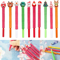 5D DIY Diamond Painting Pen Christmas Pattern Point Drill Pen Diamond Embroidery Cross Stitch Accessories Sewing Embroidery Tool