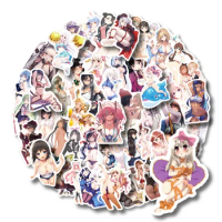 10/30/50PCS Anime Hentai Sexy Girl Waifu Stickers Graffiti Decals Toys for Laptop Suitcase Motorcycle Car Sticker Wholesale