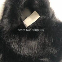 [ElfStyle] - Grado faux fur bag black Woman tote hand~bag