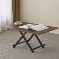 【MINE 家居】茶几 免組裝 摺疊茶几 80*50cm 高55公分(工作桌 餐桌 客廳桌 書桌 茶几)