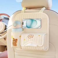 汽車椅背收納袋多功能座椅儲物盒車載掛式水杯袋可愛車用紙巾盒女