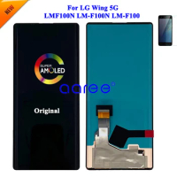 AMOLED LCD Display Original For LG Wing 5G LCD Display For LG Wing 5G LMF100N LCD Display Screen Touch Digitizer Assembly