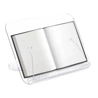 Book Reading Rack Acrylic Book Reading Stand Holder Adjustable Support Supplies For Ereader Tablet Book And Laptop