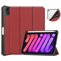 Tablet Funda for iPad Mini 6 Case 8.3" Leather Fold Shockproof Case for iPad Mini 6 2021 Case