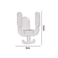 浴室拖鞋架免打孔壁掛式 防滑拖鞋收納架 浴室收納神器- （1件裝）透白拖鞋架（免打孔收納/快速瀝水） 均碼