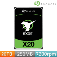 【SEAGATE 希捷】2入 ★ EXOS X20 20TB 3.5吋 7200轉 256MB 企業級 內接硬碟(ST20000NM007D)