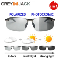 Greyjack Kacamata Sunglasses Sport Photocromic Polarized pria 3043
