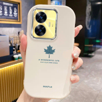 เคสสำหรับ Realme C55 Narzo N55 เคสโทรศัพท์แบบใหม่ใบเมเปิลกันกระแทกกลมและอ้วน