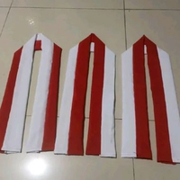 Seledang Syal Cukin Merah Putih Indonesia Edisi fashion Nusantara Indonesia