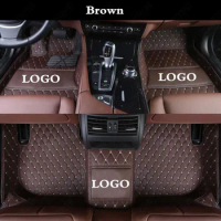 Waterproof Car Floor Mats for Mercedes Benz B Class B180 B200 B250 W245 W246 W247 Automobile Carpet Cover Rugs Liners Pads Brown