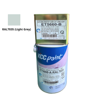 SƠN KCC SƠN PHỦ EPOXY HỆ LĂN CHO SÀN BÊ TÔNG TRONG NHÀ MÃ MÀU ET5660 - RAL7035 (LIGHT GREY) - (Bộ 4 