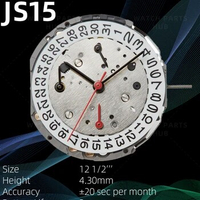 New Miyota JS15 Watch Movement Citizen Genuine Original Quartz Mouvement Automatic Movement 6 Hands Date At 3:00 Watch Parts