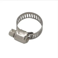 50pcs 6-12mm Stainless Steel Hose Pipe Clamps Clip
