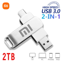 XIAOMI 512GB Mini Pen Drive USB Memory USB Flash Drive 2TB 1TB 2 in 1 Type-C High-speed USB 3.0 Waterproof Pendrive USB Flash