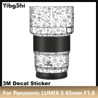 For Panasonic LUMIX S 85mm F1.8 Camera Lens Sticker Protective Skin Decal Vinyl Wrap Film Anti-Scratch Protector Coat