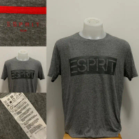 เสื้อยืดแขนสั้น คอกลม ESPRIT คําแนะนําผลิตภัณฑ์ใหม่ของเดือนนี้  option tshirt  for  men  ยืด  ขาว