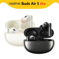 Realme Buds Air 5 Pro TWS Earphone 50dB Active Noise Cancelling LDAC Bluetooth 5.3 Wireless Headphone HiFi Level Quality