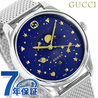 古馳 GUCCI 時計 Gタイムレス ムーンフェイズ 男錶 男用 手錶 品牌 G-TIMELESS GUCCI YA126328 ブルー 記念品