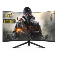 IPS 144hz Monitor Gamer 27 Inch Curved LCD Screen Monitor PC HDMI Compatible Monitor for Computer Displays for Desktop 1920*1080