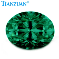 green color white oval shape dia mond cut Sic material moissanites loose gem stone for jewelry making