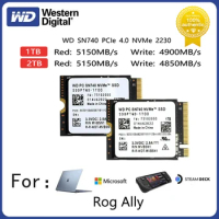 Western Digital WD SN740 2TB 1TB M.2 SSD 2230 NVMe PCIe Gen 4x4 SSD for Microsoft Surface ProX Surface Laptop 3 Steam Deck