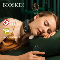 Bioskin Neckology Smart Neck Massager with Heat Cordless Electric Multifunction Rechargeable Pain Relieve Health Care Relaxation