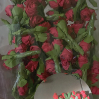 Bunga Roses Perhiasan 50pcs