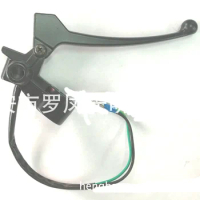 Handlebar with mirror seat C110 drum brake handle of curved beam motorcycle 110 support assembly Drum brake lever assembly