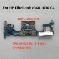 DAY0PAMBAF0 For HP EliteBook x360 1030 G4 Laptop Motherboard CPU I5-8th I7-8th Gen RAM 8G/16G L70761-001 L70762-001 100% Test OK