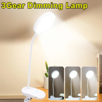 Portable LED Table Lamps USB Rechargeable Desk Lamp With Clip Foldable Dimming Eye Protection Student Study Reading Book Lights