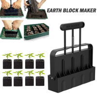 2-Inch Soil Block Maker Handheld Seedling Soil Blocker Potting Soil Block Making Tool Garden Plant Fruit Vegetable Nursery Tools