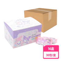 【收納王妃】Sanrio 三麗鷗 酷洛米 美樂蒂 迷你濕紙巾 濕巾 紙巾 濕紙巾 迷你 30小包(16盒/箱)