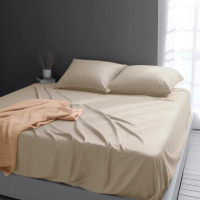 【MOONSTROLL 月行寢居】3M天絲床包枕套組(吸濕排汗專利 萊賽爾纖維 素色床包 鋪棉兩用被 素色床包)