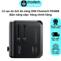 Củ sạc du lịch đa năng 35W Choetech PD5008 (Bản nâng cấp) - Hàng chính hãng